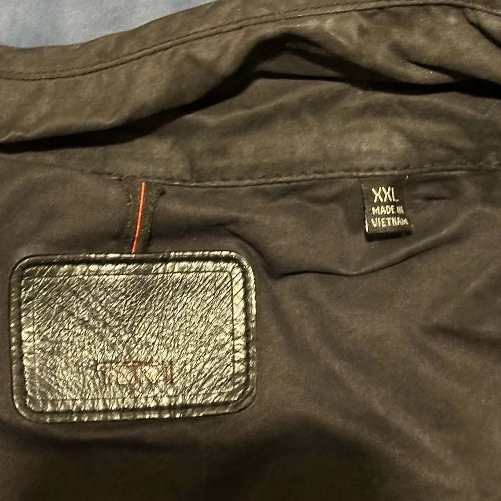 Tumi Mens Full Zip Jacket Black Sz XXL